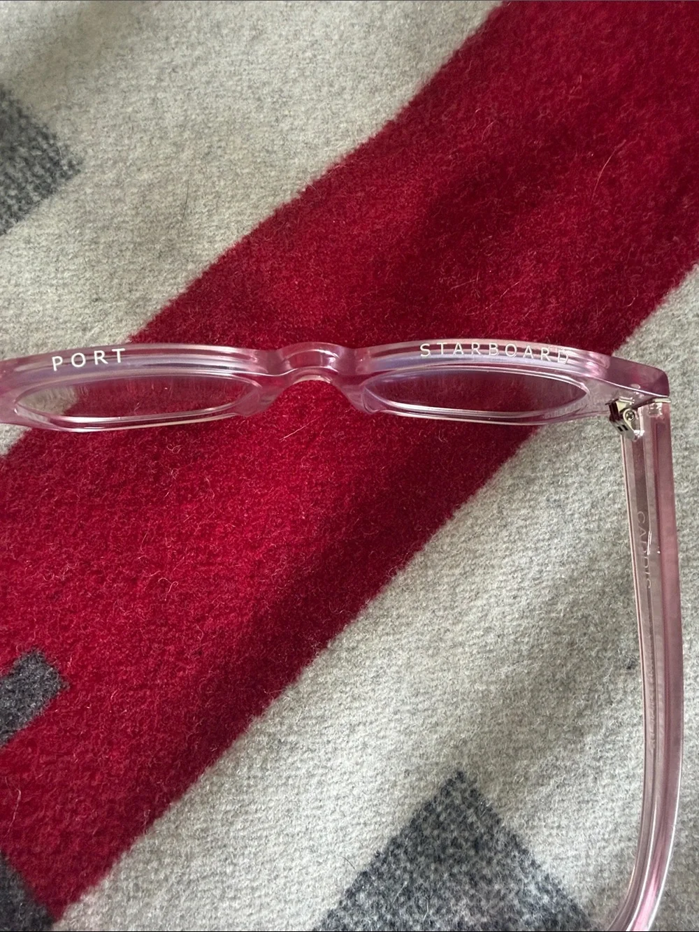 Clear Pink Women's Caddis reading Glasses 150 Strength.
